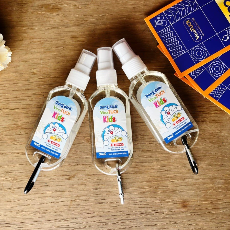 Nước Rửa Tay Sát Khuẩn Cho Bé VINA TƯƠI Kids 70ml Chai Nước Dung Dịch Diệt Khuẩn DUNG DỊCH SÁT KHUẨN CHO BÉ