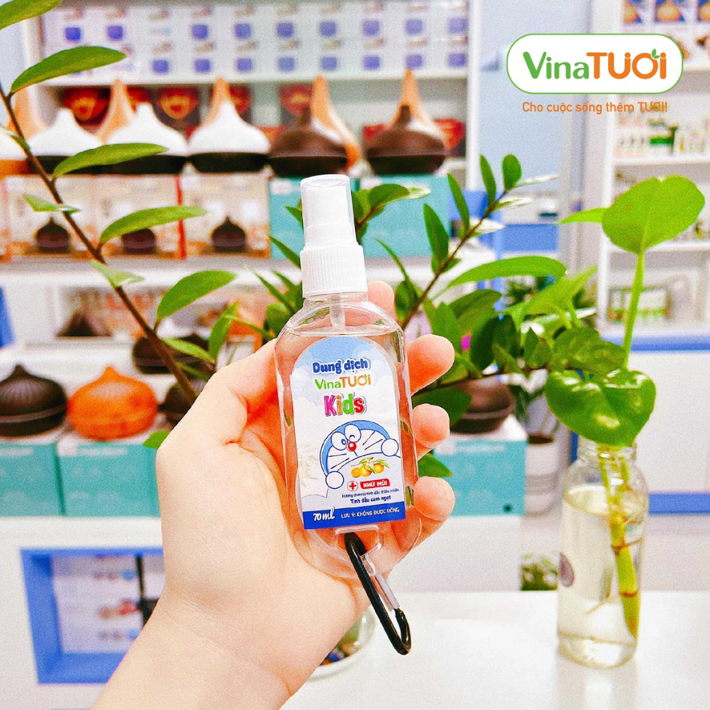 Nước Rửa Tay Sát Khuẩn Cho Bé VINA TƯƠI Kids 70ml Chai Nước Dung Dịch Diệt Khuẩn DUNG DỊCH SÁT KHUẨN CHO BÉ