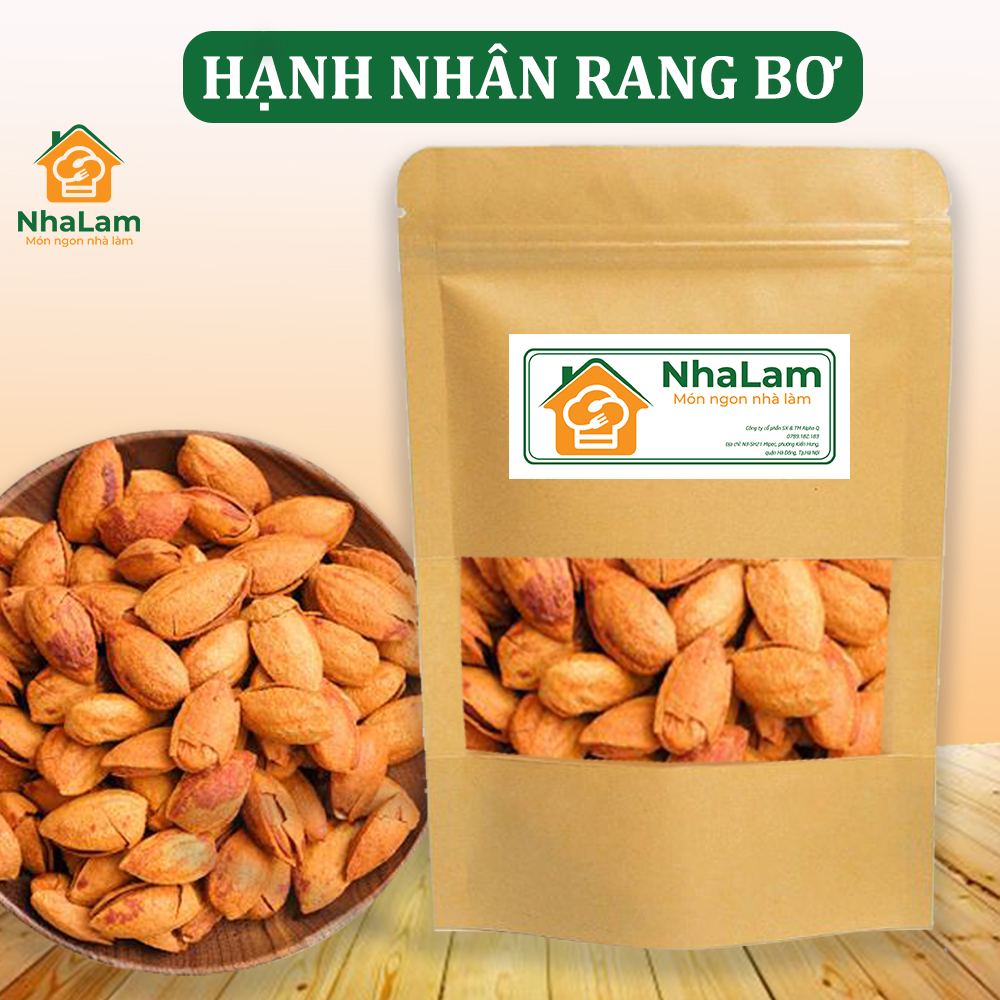 Hạnh Nhân Rang Bơ Thơm Giòn 500g, Dinh Dưỡng, Giảm Cân, Ăn Kiêng NHALAM FOOD