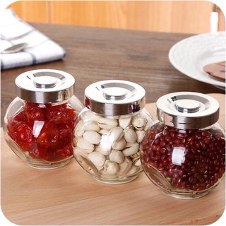 Hũ thủy tinh 50ml nghiêng 2 đáy