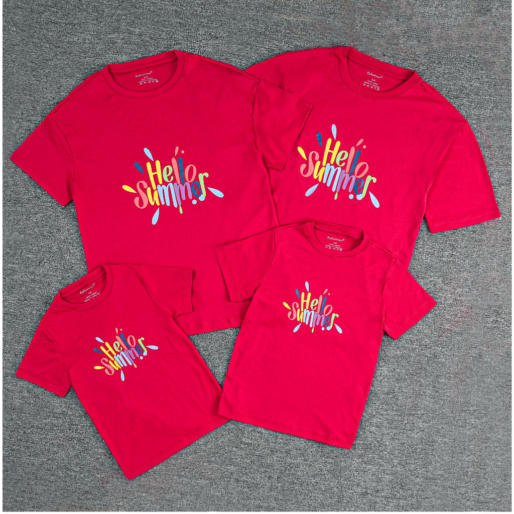 Áo phông gia đình, áo thun cặp đôi nam nữ, áo phông đi biển Falumar chất Cotton