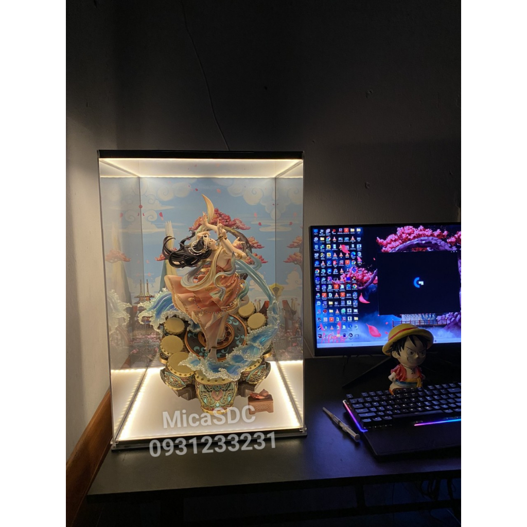 Hộp mô hình gắn led full đế nóc - Hộp trưng bày mô hình gundam