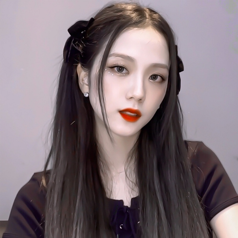 Kẹp Tóc Hình Nơ Màu Đỏ / Đen Phong Cách Hàn Quốc