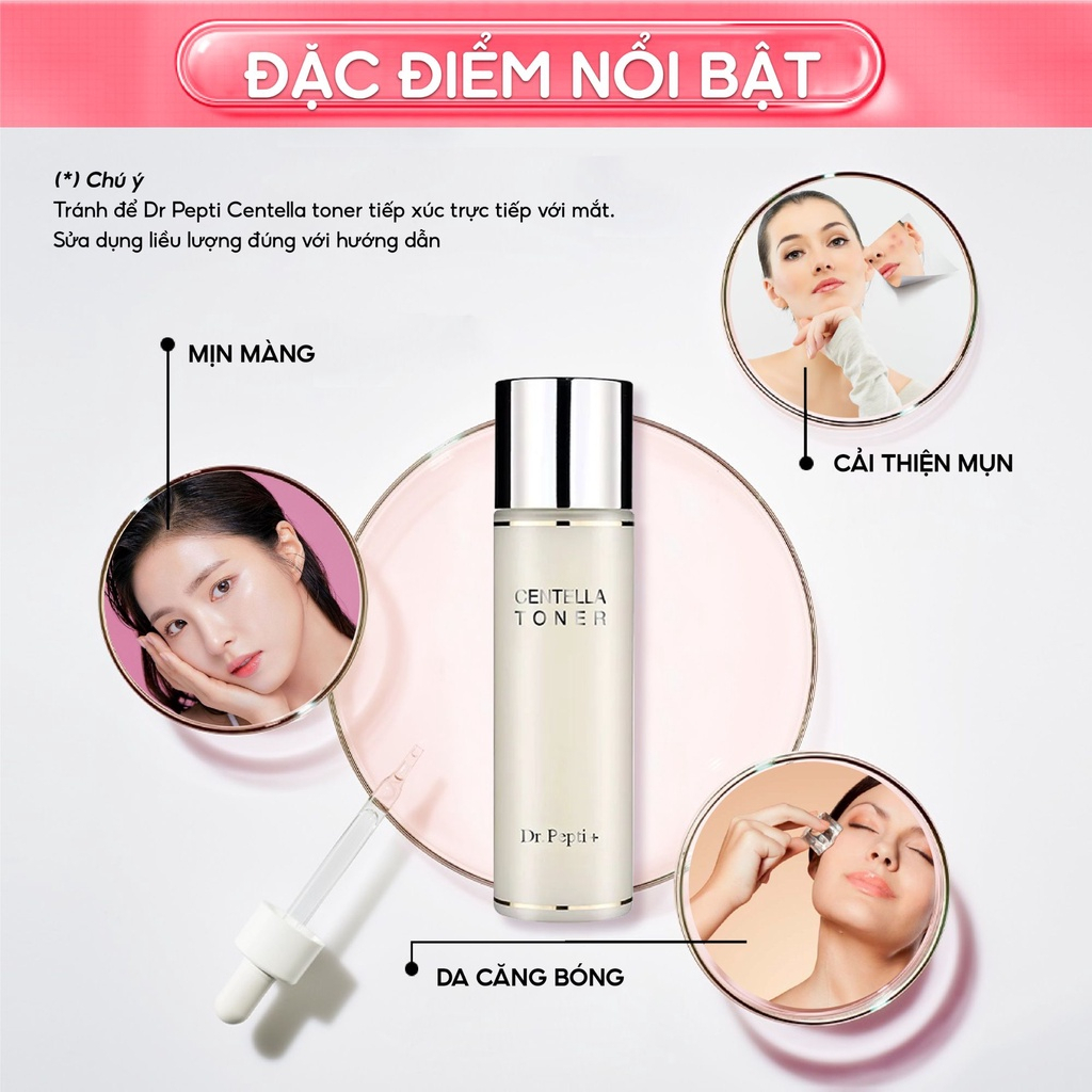 Nước Hoa Hồng Toner Dr.Pepti Centella Giúp Se Khít Lỗ Chân Lông, Dưỡng Da Căng Bóng Hàn Quốc 180ml | BigBuy360 - bigbuy360.vn