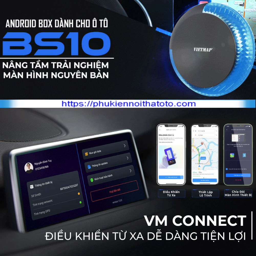 Android Box Vietmap BS10 - Hàng Chính Hãng