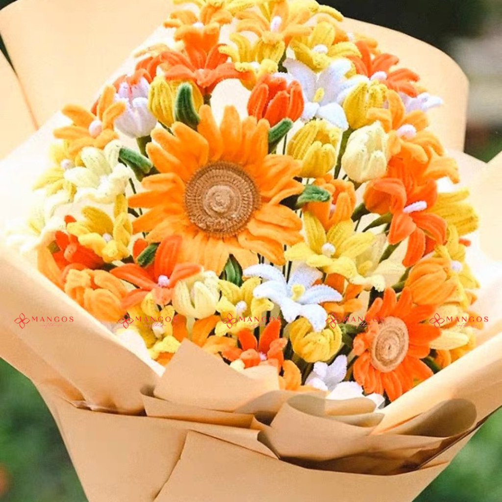 Kẽm nhung làm hoa - kẽm bông làm hoa handmade full bảng màu độc đáo MH01
