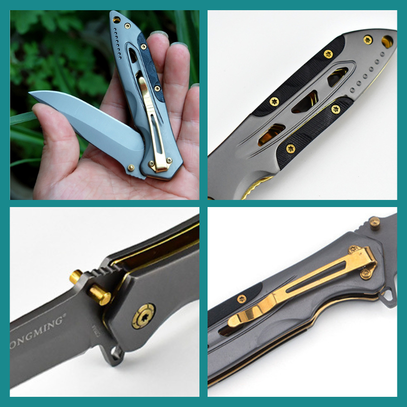 [V2]Dao Gấp Gọt Hoa Quả Đa Năng, Chống Gỉ Sét, Phụ kiện văn phòng phẩm, Đi Dã Ngoại Cực Tốt