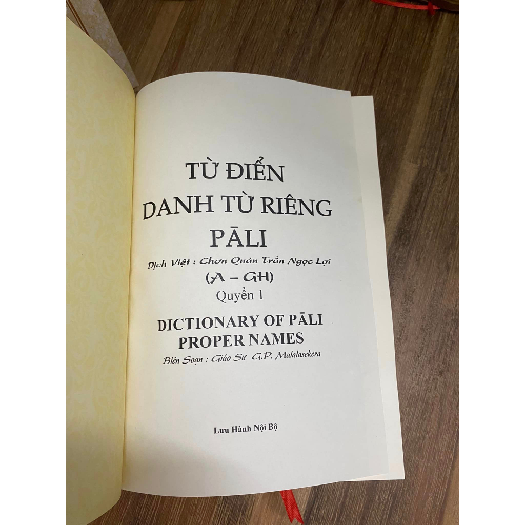 Từ điển danh từ riêng Pà Li (bộ 3 tập)