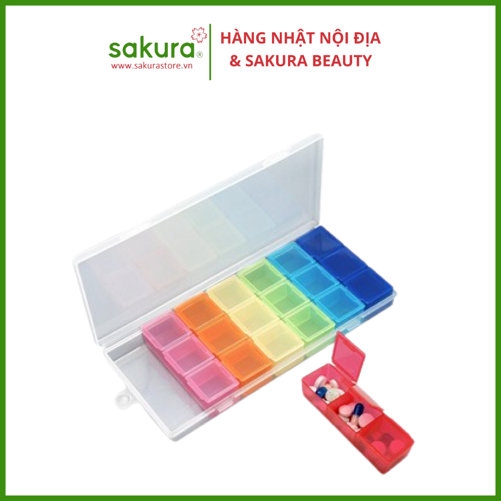 Hộp đựng thuốc 7 ngày Yamada - Hàng nội địa Nhât Bản