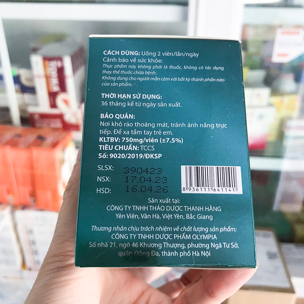 Thymo V100 - Bổ sung Thymomodulin và vitamin tăng sức đề kháng, hộp 60 viên