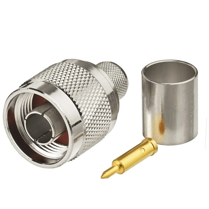 Đầu nối N male dùng cho cáp RG8, RG213, LMR400
