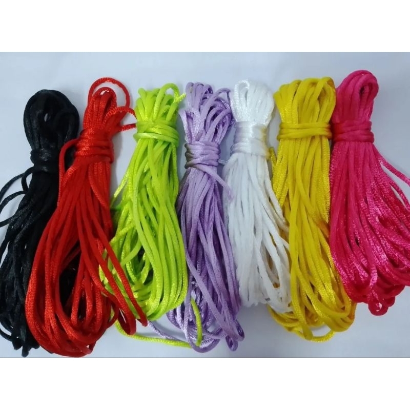 15m dây tim tết vòng làm handmade size 3mm chất dù trơn bóng bản tròn