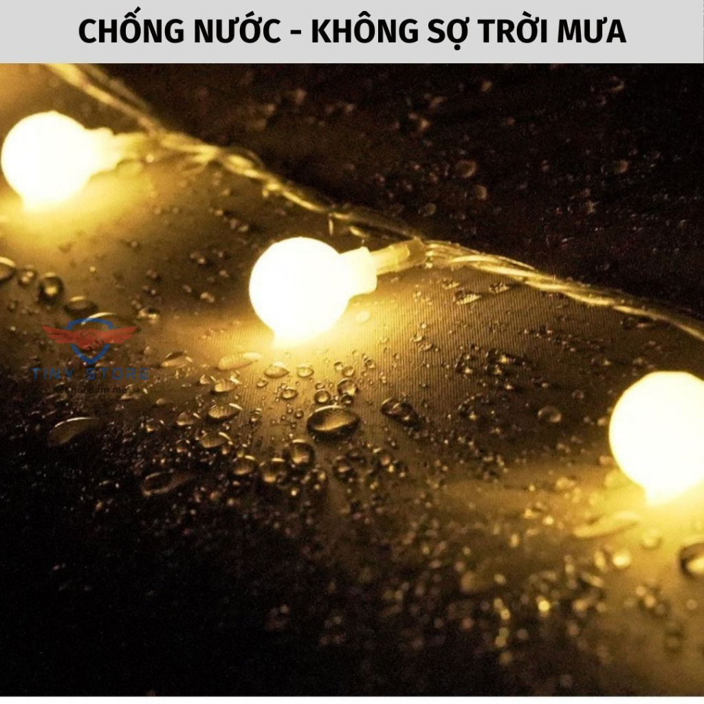 Dây led trang trí dã ngoại dài 6m, 40 bóng nguồn USB & PIN