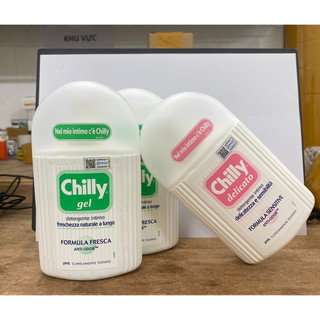 Dung dịch vệ sinh phụ nữ Chilly Delicato dưỡng mềm mại, sạch dịu êm chai 200ml