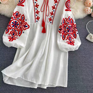 [ Hàng Order] Váy Boho thêu họa tiết