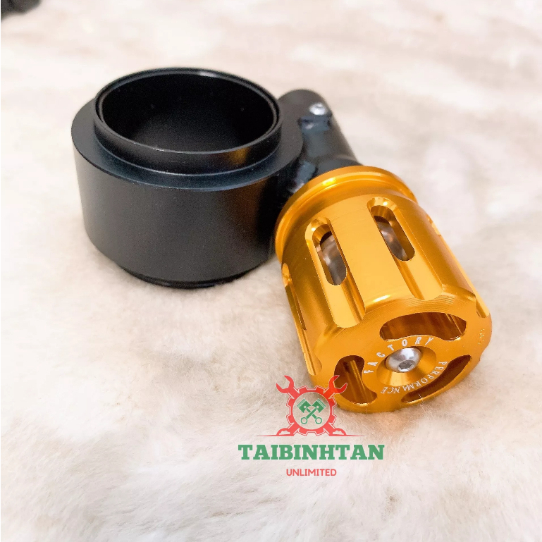 HPA lắp VARIO, VISION, CLICK Sử dụng phuộc lò xo_HPA đen núm vàng factory dài MS01