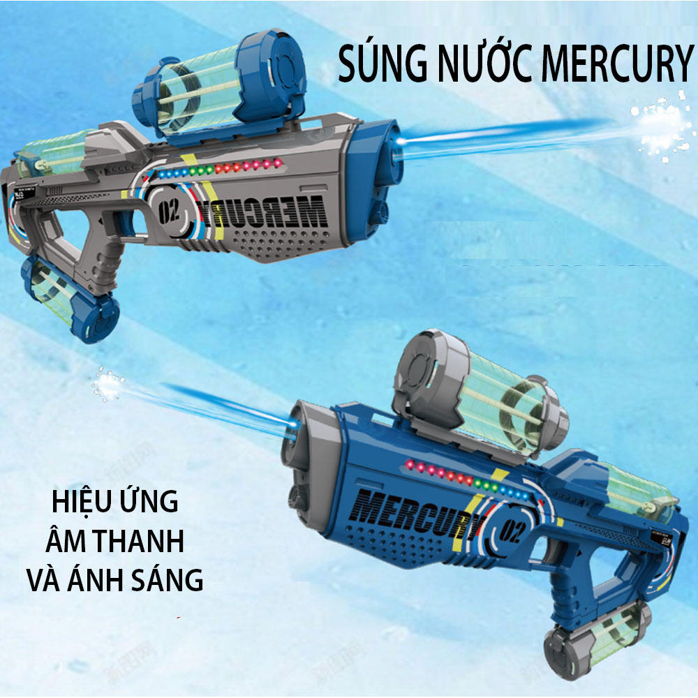 Súng Nước Ánh Sáng MERCURY, Khẩu phun nước điện chất lượng cao