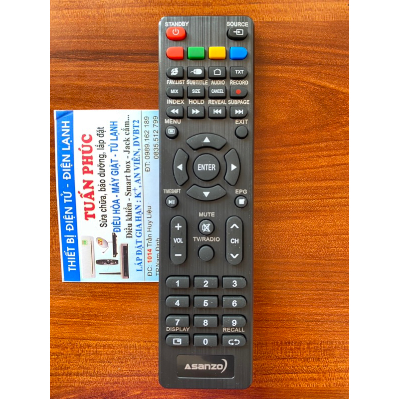 Remote ASANZO, Điều khiển tivi ASANZO