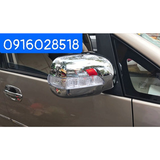Ốp gương innova 2008-2010-2012-2013 có đèn mạ crom chống xước loại dày