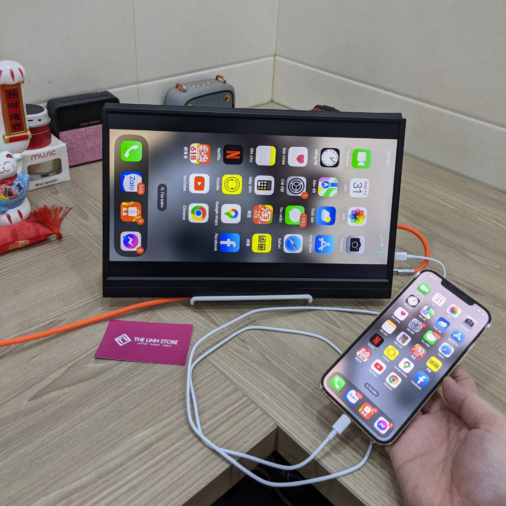 Màn hình di động 14 inch IPS hỗ trợ xuất hình từ i.Phone, hỗ trợ Thunderbolt | BigBuy360 - bigbuy360.vn