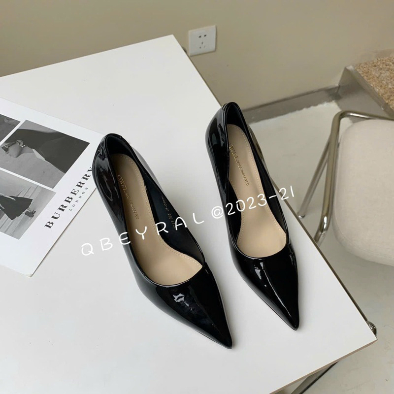 Giày da nữ gót cao 7cm