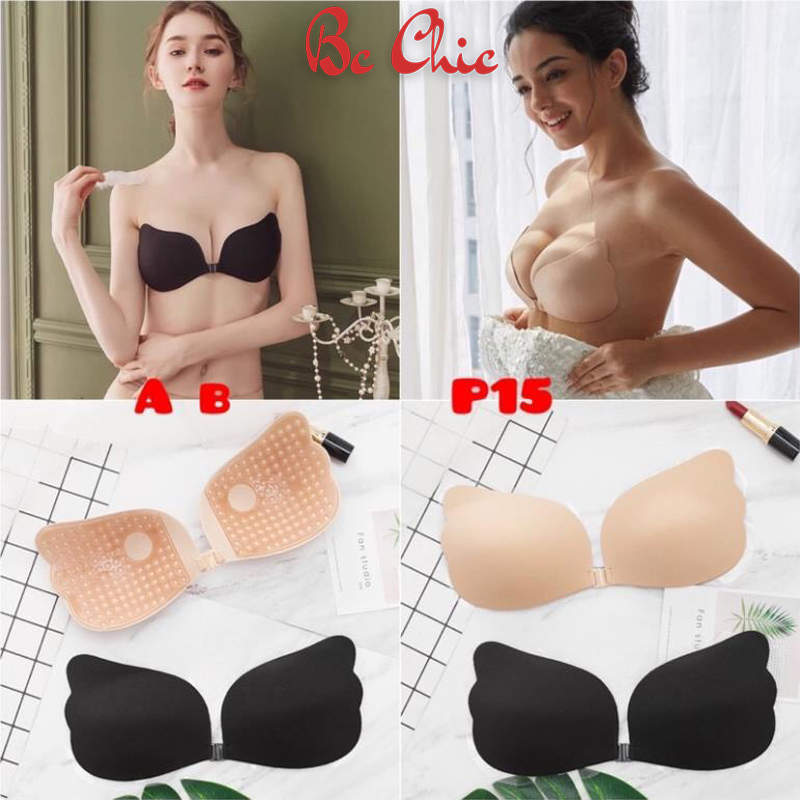 ÁO BRA DÁN NÂNG NGỰC SILICON CÀI TRƯỚC KHÔNG GỌNG HÌNH BÀN TAY