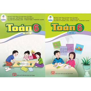 Sách - combo toán lớp 6 sách giáo khoa 2 tập kèm set thời khoá biểu và nhãn vở - cánh diều