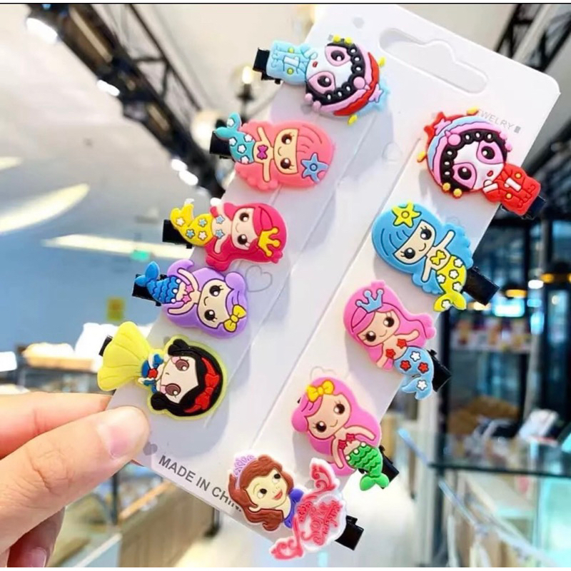 Set 10 kẹp tóc mẫu mới tết 2023 cho bé gái hoa quả hoạt hình cao cấp loại 1 xinh xắn đáng yêu hình thật