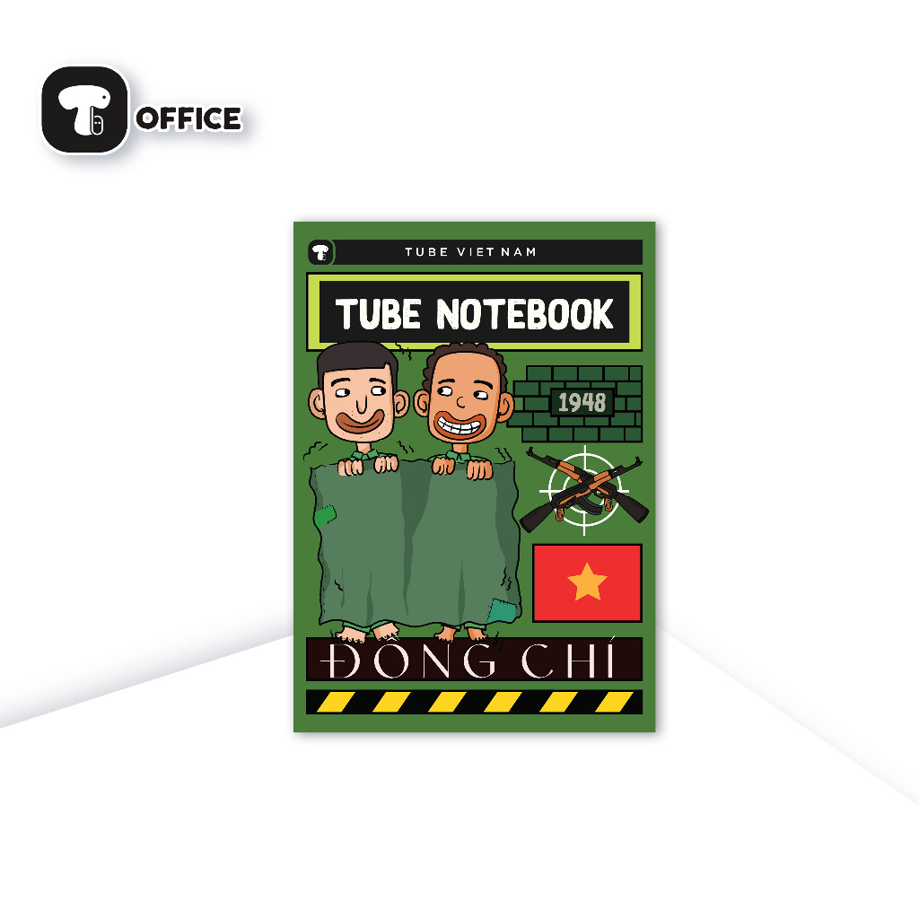 Combo Vở Kẻ Ngang Có Dot Chấm Tube Notebook BST ''Văn Vở'' 17x24cm 68 trang 60GSM - TB - Đồng Chí