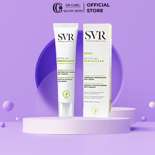 Kem Dưỡng SVR SEBIACLEAR Active Gel 40ml, Làm Giảm Mụn Và Giúp Loại Bỏ Dầu Cho Da
