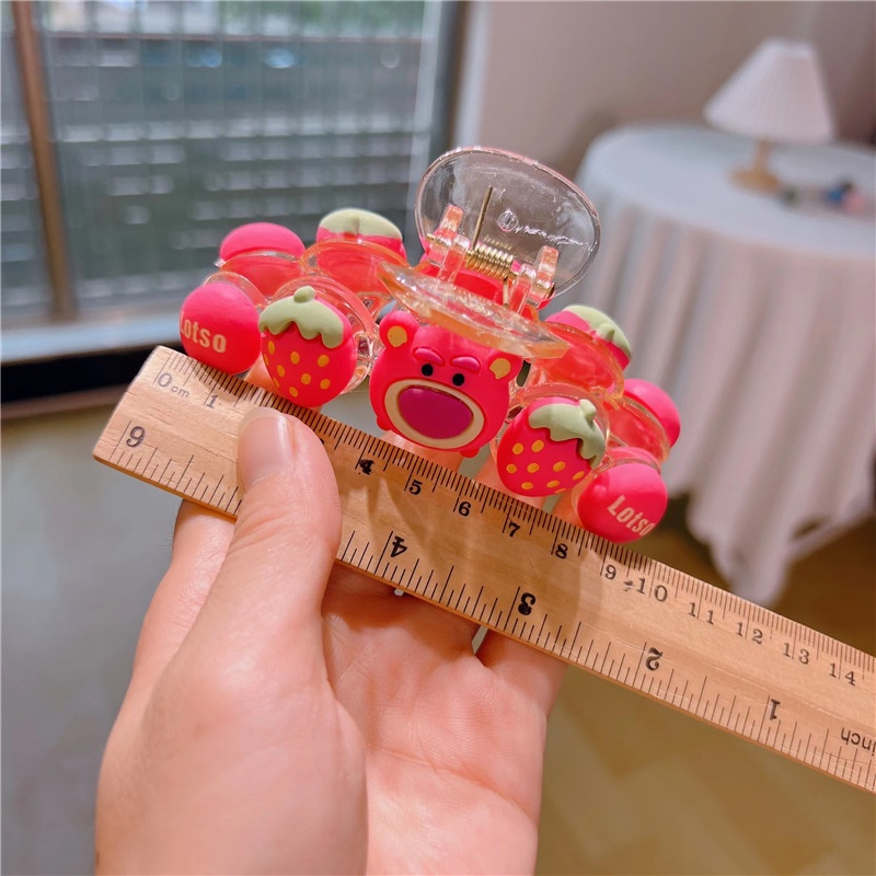 Kẹp tóc mini hình gấu và dâu tây phong cách Hàn Quốc dễ thương. Ko để phân loại