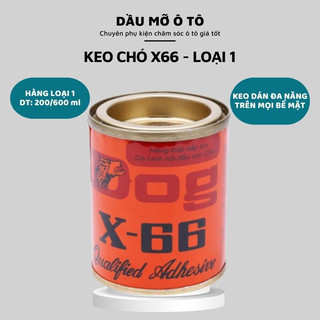 Keo con chó x66 , dán giày da, dán gỗ, keo dán đa năng loại 200ml, 600ml- daumooto