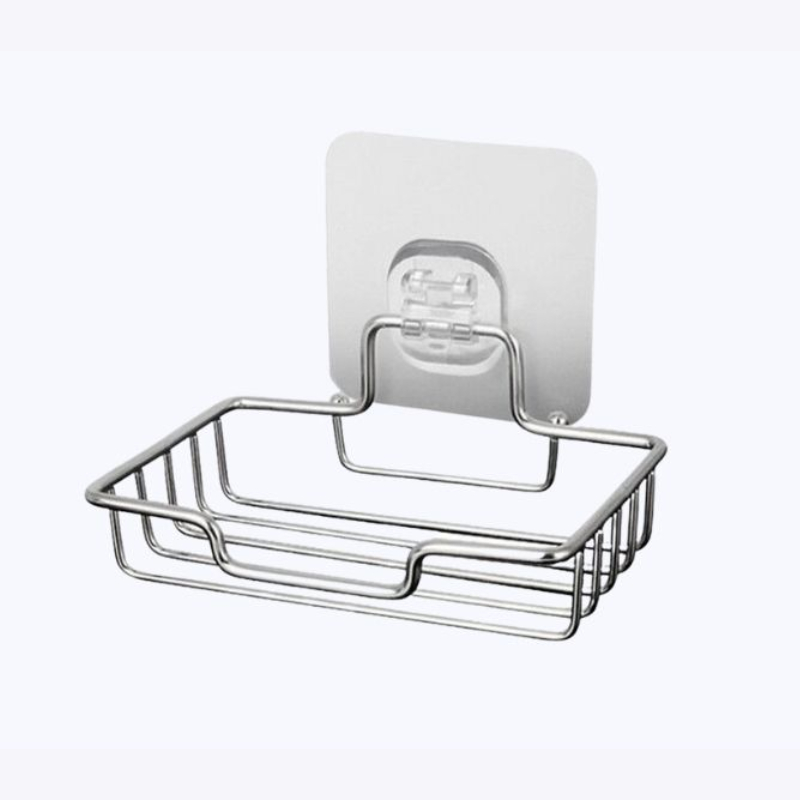 Kệ, Giá Đựng Xà Phòng Dán Tường Chất Liệu Thép Không Gỉ Sáng Bóng, Khay Đựng Xà Phòng Dán Tường Siêu Chắc, Chịu Lực Cao