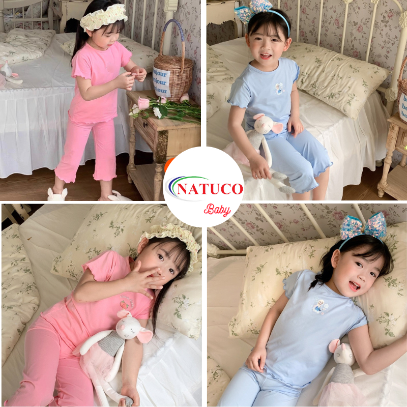 [0-8 tuổi] Bộ Quần Áo Bé Gái Hiệu Minky Mom Vải Thun Lạnh Mềm Mát Phù Hợp Trẻ Từ 8-27 Kg Mặc Ở Nhà - TN-IN164