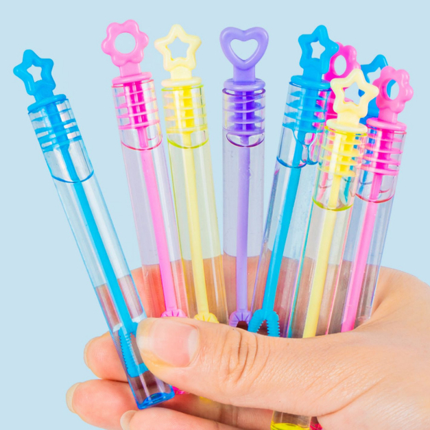 Lọ thổi bong bóng xà phòng dễ thương, đồ chơi mùa hè, hộp que thổi bong bóng, đồ chơi mùa hè, dã ngoại công viên