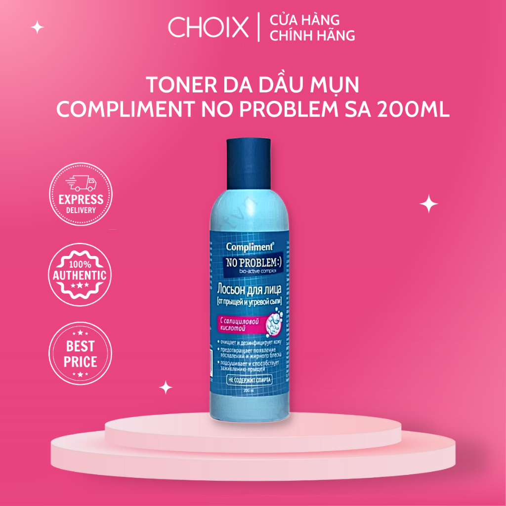 Toner Compliment No Problem làm sạch sâu da