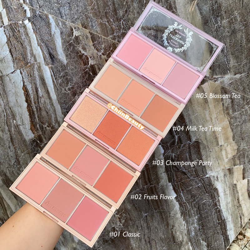 Có sẵn - Bảng phấn má hồng IM MEME Afternoon Tea Blusher Palette [I’m meme - ChiinBeauty]