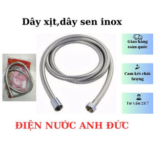 Dây sen, dây xịt inox 3 lớp ốc đồng túi đỏ cao cấp