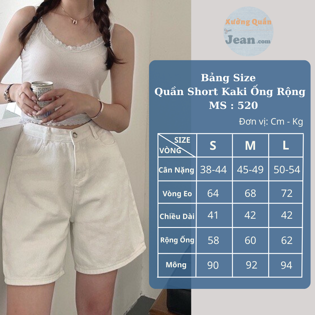 Quần Short Kaki Nữ Ống Rộng Lưng Cao BASIC, Quần Ngố Nữ Chất Kaki Jean Ống Rộng Phong Cách Ulzzang Hàn Quốc 304 520