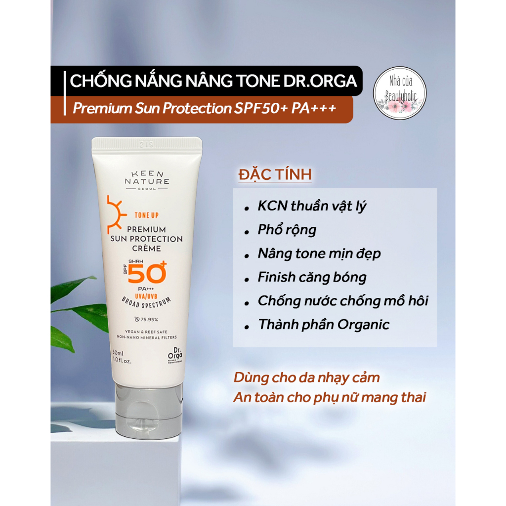 Kem chống nắng DR.ORGA PREMIUM SUN PROTECTION CREME