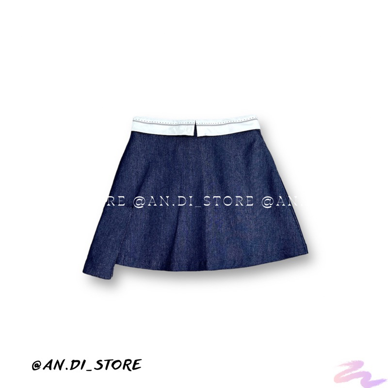 AnDi.vnxk Chân váy jean túi lệch - M.ixxo