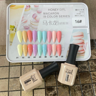 Sét sơn gel , Sơn móng tay Honey Girl sét 9 màu chính hãng , tặng kèm bảng màu
