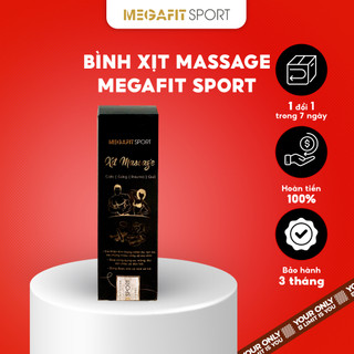 Bình xịt massage Megafit sport săn chắc, đàn hồi dưỡng da kết hợp sử dụng với đai tập bụng giảm mỡ