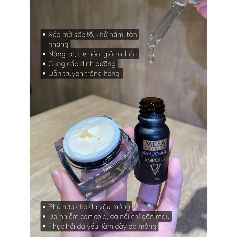 COMBO TINH CHẤT BAKUCHOIL & FACE DNA COLLAGEN VER2 MEEA