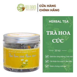 Trà Thảo Mộc Hoa Cúc Giảm Đau Bụng Kinh, Giảm Stress  AN NAM TEA Dạng Túi Lọc 12 Gói Giảm Mụn Trứng Cá