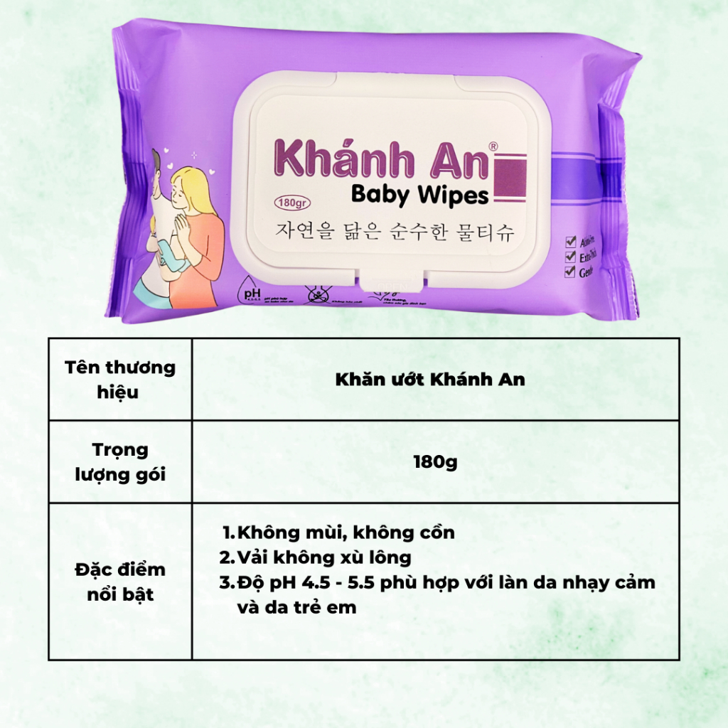 Combo 5 bịch Khăn giấy ướt siêu tiện lợi không mùi