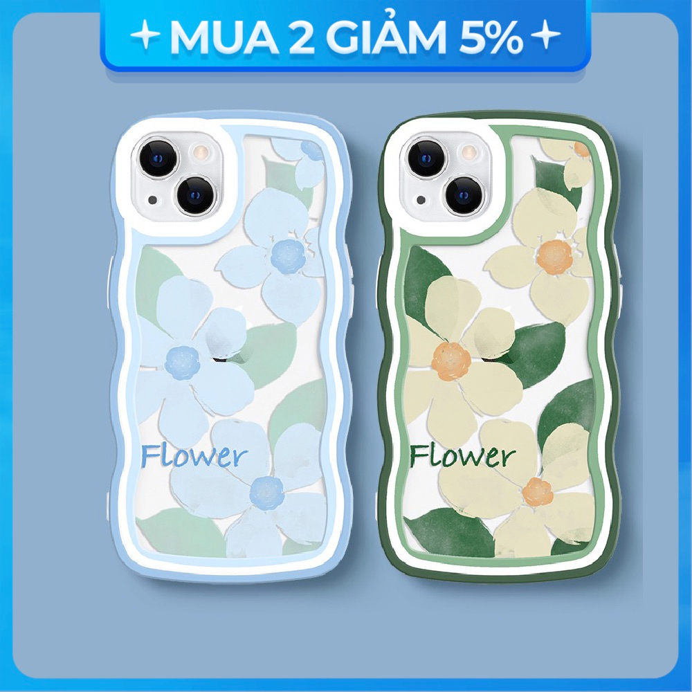 Ốp lưng Gợn Sóng Samsung A13/A23/A33/A32/A04S/A14/...trong hình Hoa Flower