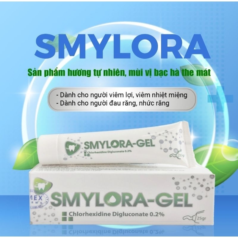 Gel Bôi Viêm Lợi SMYLORA GEL Giảm Và Ngăn Ngừa Các Tác Nhân Gây Nhiệt Miệng,Viêm Lợi,Viêm Chân Răng,Sâu Răng,Hôi Miệng
