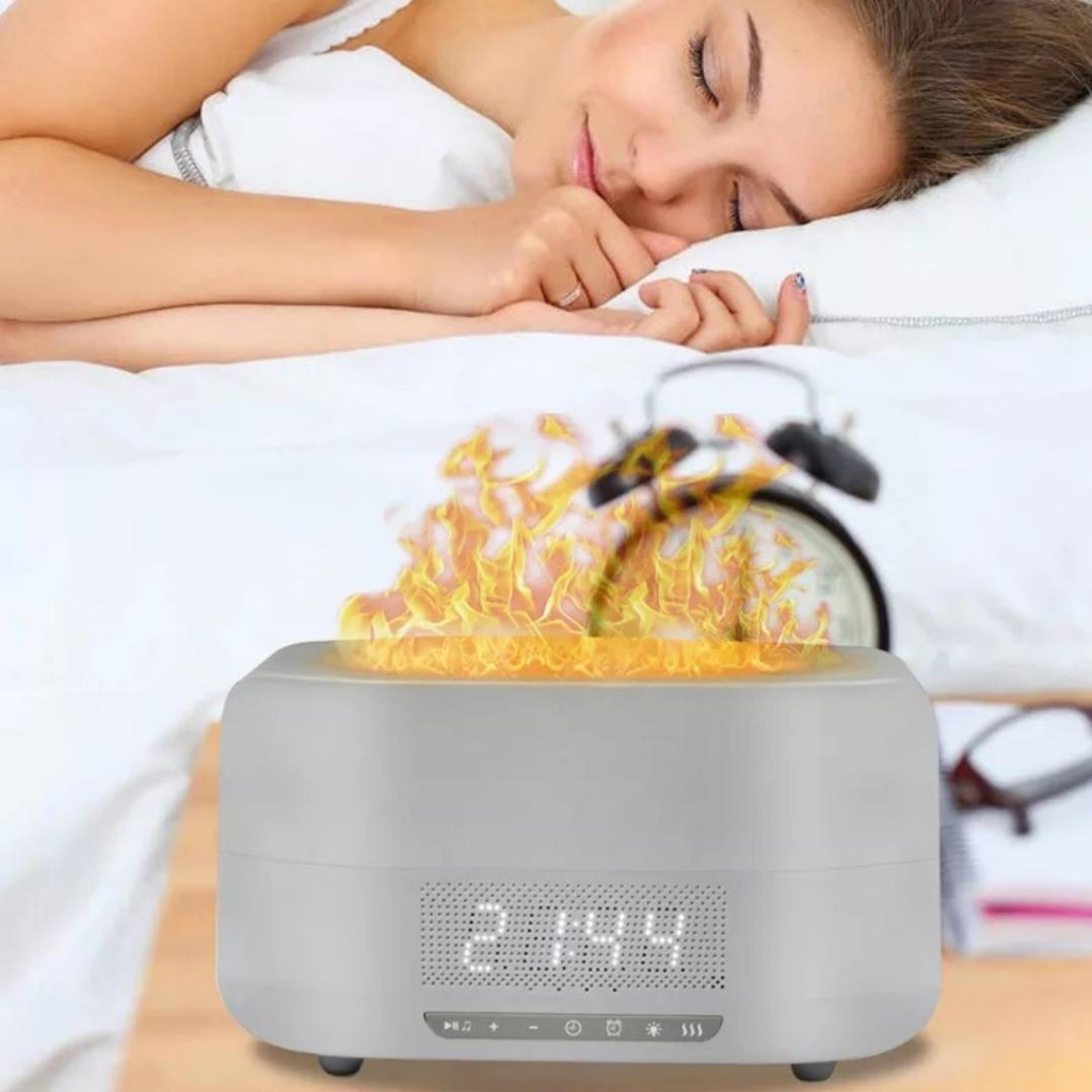 Máy xông tinh dầu 💖FREE SHIP💖 Máy xông tinh dầu có loa Bluetooth, Máy phun sương đèn Led 7 màu. Chính hãng, BH 6 tháng.