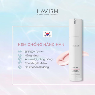 Kem chống nắng makeup trắng hồng Lavish H Baby Korea